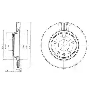 Тормозной диск DELPHI BG3198