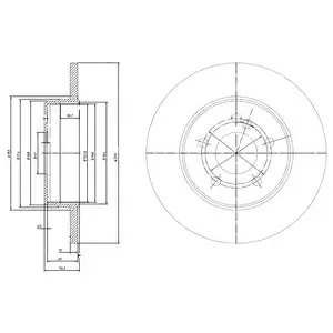 Тормозной диск DELPHI BG3208C