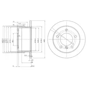 Тормозной диск DELPHI BG3235