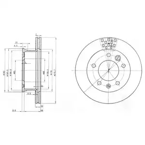 Тормозной диск DELPHI BG3236