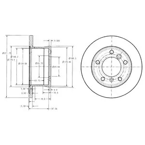 Тормозной диск DELPHI BG3237