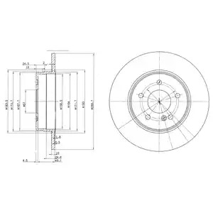 Тормозной диск DELPHI BG3239C