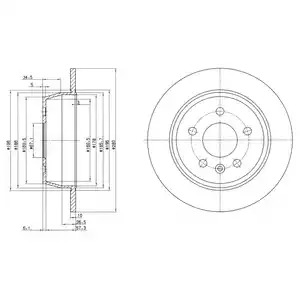 Тормозной диск DELPHI BG3241