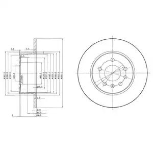 Тормозной диск DELPHI BG3274