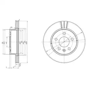 Тормозной диск DELPHI BG3296