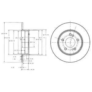 Тормозной диск DELPHI BG3326C