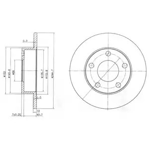 Тормозной диск DELPHI BG3381