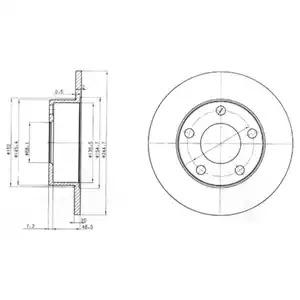 Тормозной диск DELPHI BG3382