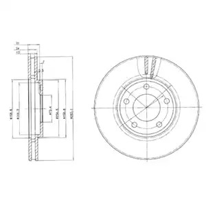 Тормозной диск DELPHI BG3383