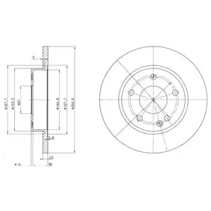 Тормозной диск DELPHI BG3394