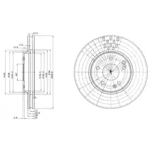 Тормозной диск DELPHI BG3396