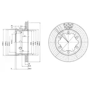 Тормозной диск DELPHI BG3399