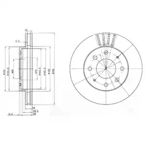 Тормозной диск DELPHI BG3401