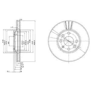 Тормозной диск DELPHI BG3404