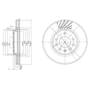 Тормозной диск DELPHI BG3405