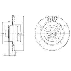 Тормозной диск DELPHI BG3413