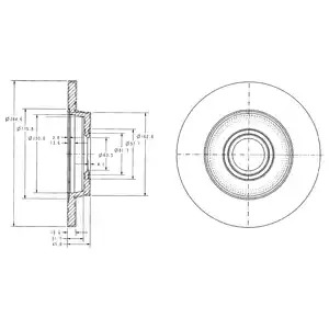 Тормозной диск DELPHI BG3416