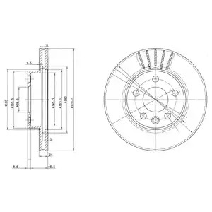 Тормозной диск DELPHI BG3417