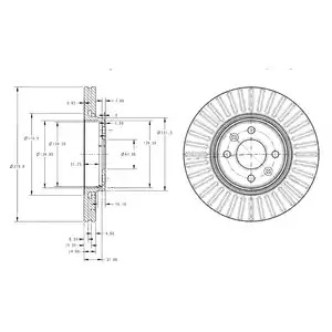 Тормозной диск DELPHI BG3430