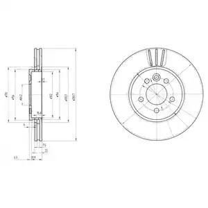 Тормозной диск DELPHI BG3503