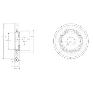 Тормозной диск DELPHI BG3620