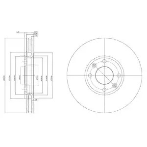 Тормозной диск DELPHI BG3622