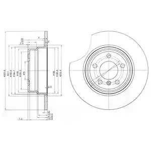 Тормозной диск DELPHI BG3629