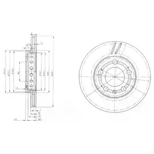 Тормозной диск DELPHI BG3695