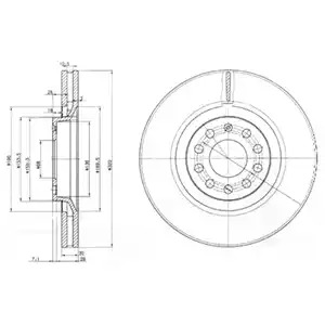 Тормозной диск DELPHI BG3714