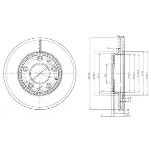 Тормозной диск DELPHI BG3724