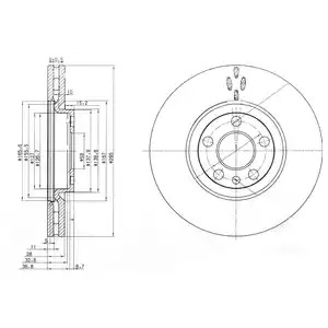 Тормозной диск DELPHI BG3740