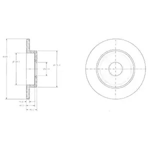 Тормозной диск DELPHI BG3761