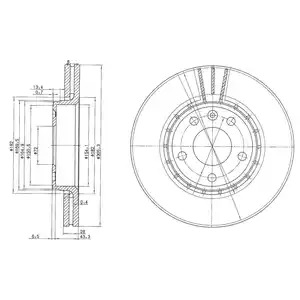 Тормозной диск DELPHI BG3768