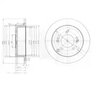 Тормозной диск DELPHI BG3799