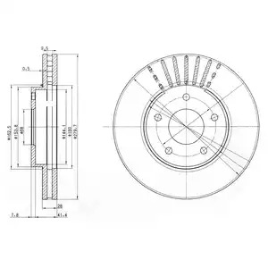 Тормозной диск DELPHI BG3816