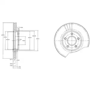 Тормозной диск DELPHI BG3826