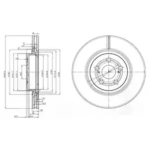 Тормозной диск DELPHI BG3914