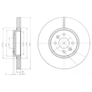 Тормозной диск DELPHI BG3929