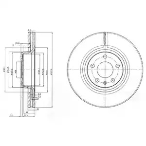 Тормозной диск DELPHI BG3939