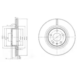 Тормозной диск DELPHI BG3942