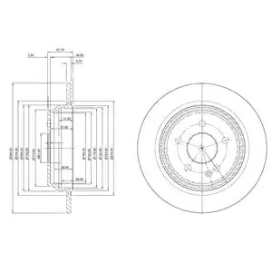 Тормозной диск DELPHI BG3969