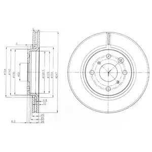 Тормозной диск DELPHI BG3976