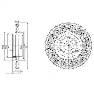 Тормозной диск DELPHI BG3985C