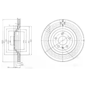 Тормозной диск DELPHI BG3991