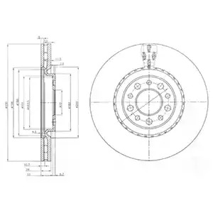 Тормозной диск DELPHI BG3993