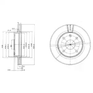 Тормозной диск DELPHI BG4003