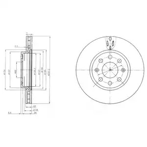 Тормозной диск DELPHI BG4004