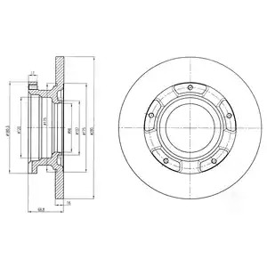 Тормозной диск DELPHI BG4008