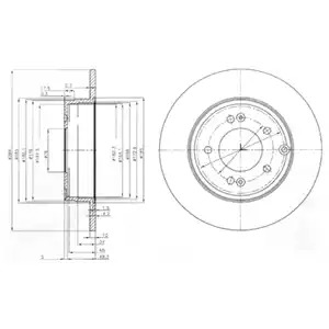 Тормозной диск DELPHI BG4012