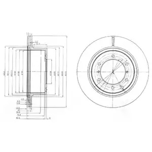 Тормозной диск DELPHI BG4014